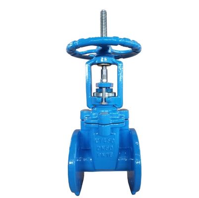 DIN rising stem PN16 resilient seal gate valve