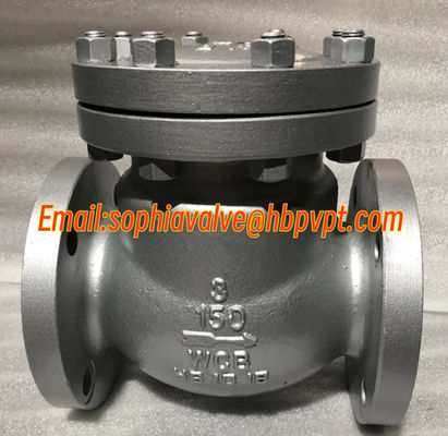 H44H cast steel WCB flanged swing check valve