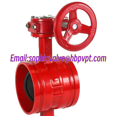 D81X ductile iron butterfly valve handle operated