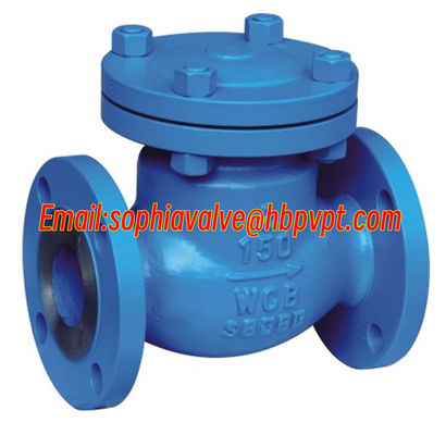 150LB WCB ANSI flanged metal seal check valve