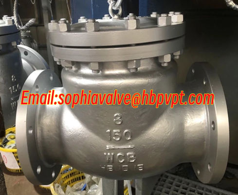 150LB WCB ANSI flanged metal seal check valve