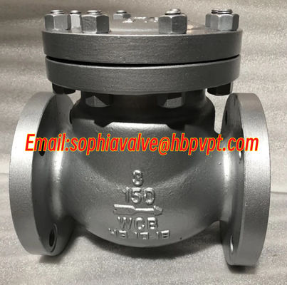 150LB WCB ANSI flanged metal seal check valve