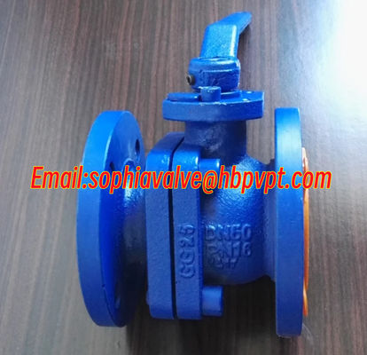 Q41F cast iron floating resilient seal 2-pc ball valve made in China