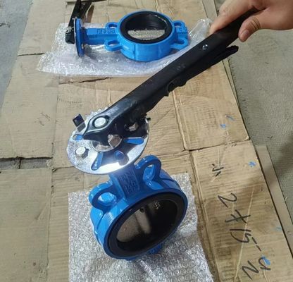 D71X DN100 5K 10K resilient seal cast iron wafer type butterfly valve