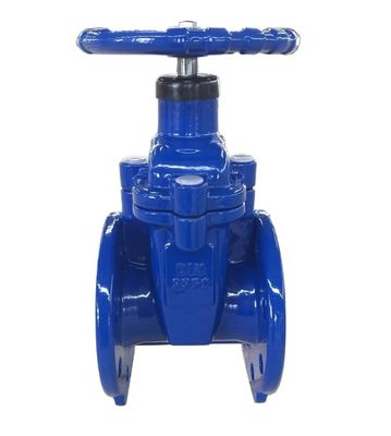 cast iron GGG50 F4 Non-rising stem resilient seal gate valve