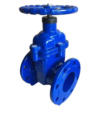 cast iron GGG50 F4 Non-rising stem resilient seal gate valve