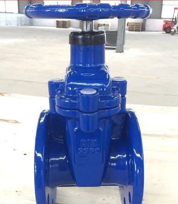cast iron GGG50 F4 Non-rising stem resilient seal gate valve