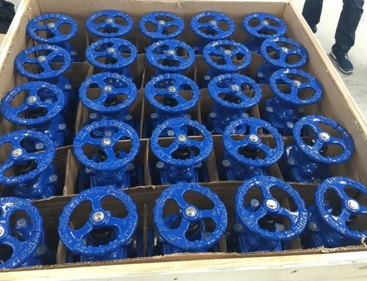 cast iron GGG50 F4 Non-rising stem resilient seal gate valve