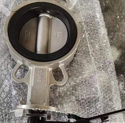 CF8/CF8M Stainless steel ANSI wafer butterfly valve with resilient seal