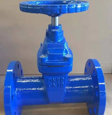 DIN F5 Z45X NON-RISING stem flanged resilient seal gate valve