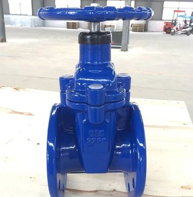 DIN F5 Z45X NON-RISING stem flanged resilient seal gate valve