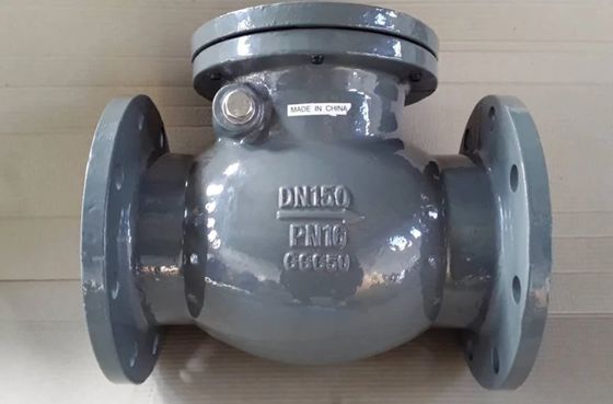 H44T PN10/16 metal seal flanged swing check valve with competitive price