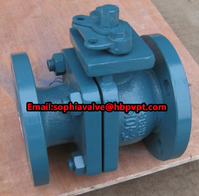 price for JIS standard 10K cast iron 2-pc ball valve, factory located in Xingtai, Hebei