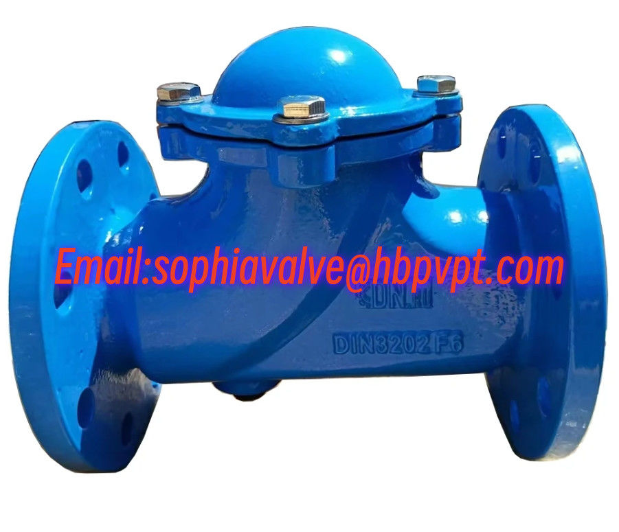 DIN3202 F6 cast iron ball type check valve factory