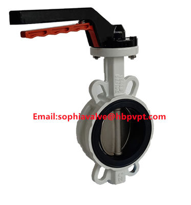 DIN PN16 cast iron butterfly valve
