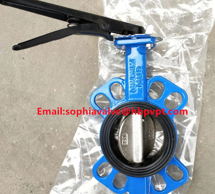 DIN PN16 cast iron butterfly valve