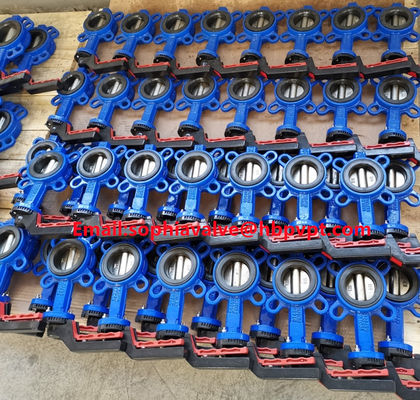 DIN PN16 cast iron butterfly valve