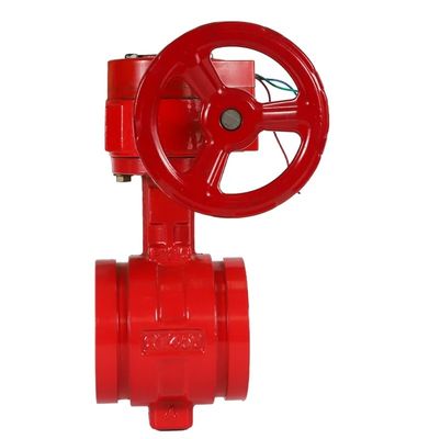 ANSI Grooved End ductile iron butterfly valve
