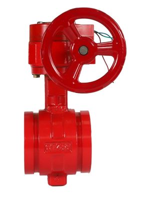 ANSI Grooved End ductile iron butterfly valve