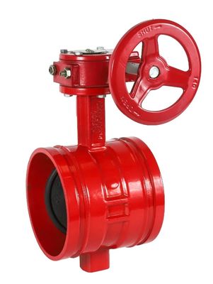ANSI Grooved End ductile iron butterfly valve