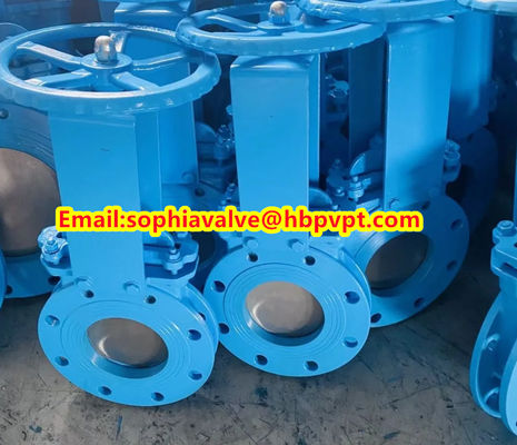 JIS 10K cast steel knife gate valve factory from Xingtai