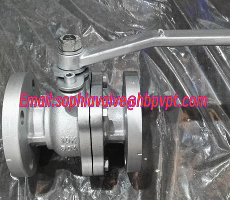 150A 10K resilient seal flanged ball valve