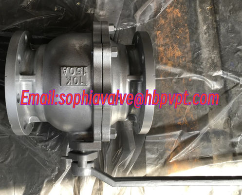 150A 10K resilient seal flanged ball valve