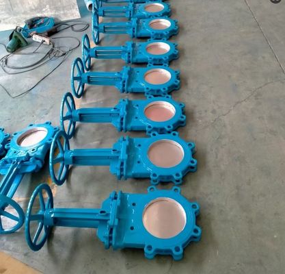 DN250 PN16 WCB cast steel knife gate valve