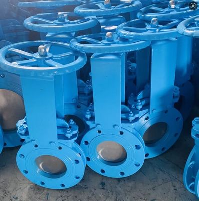 DN250 PN16 WCB cast steel knife gate valve