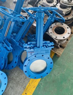 DN250 PN16 WCB cast steel knife gate valve