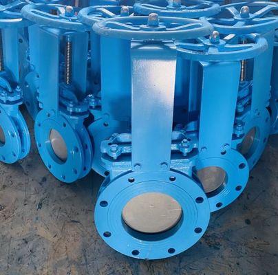 DN250 PN16 WCB cast steel knife gate valve