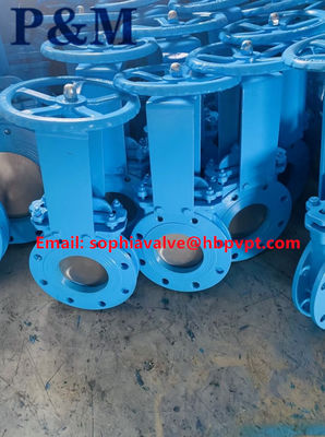 JIS standard cast steel knife gate valve