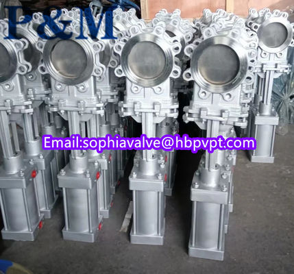 stainless steel CF8 metal seal knife gate valve