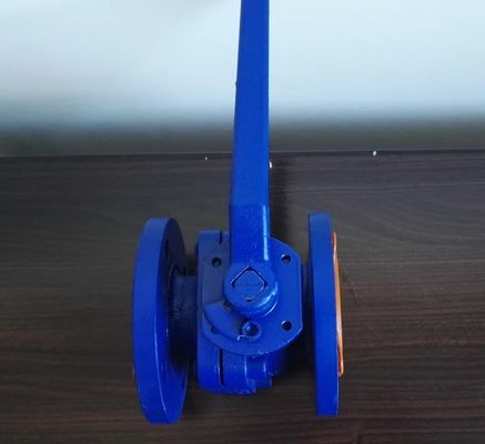 Q41F ANSI flanged cast iron ASTM A126-B ball valve
