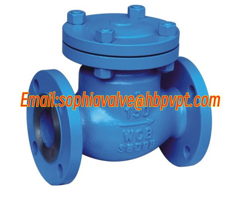 H44H cast steel WCB flanged swing check valve