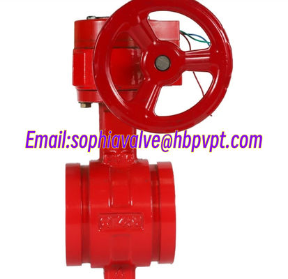D81X ductile iron butterfly valve handle operated