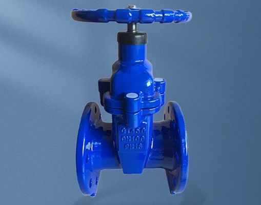 DIN F5 Z45X NON-RISING stem flanged resilient seal gate valve