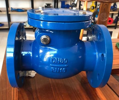 H44T PN10/16 metal seal flanged swing check valve with competitive price